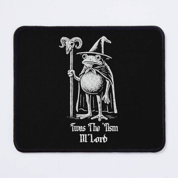 Item preview, Frog Wizard Meme T'was the 'Tism M'Lord Funny Autism Fantasy Oversized designed and sold by PeaceTypo.