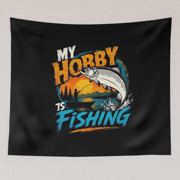 Item preview, My Hobby Is Fishing Angler Fisherman Hobbyist designed and sold by SkeletonsDanger.