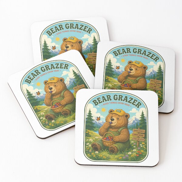 Item preview, Cute Berry Bear Cottagecore Nature Illustration designed and sold by Abidel.