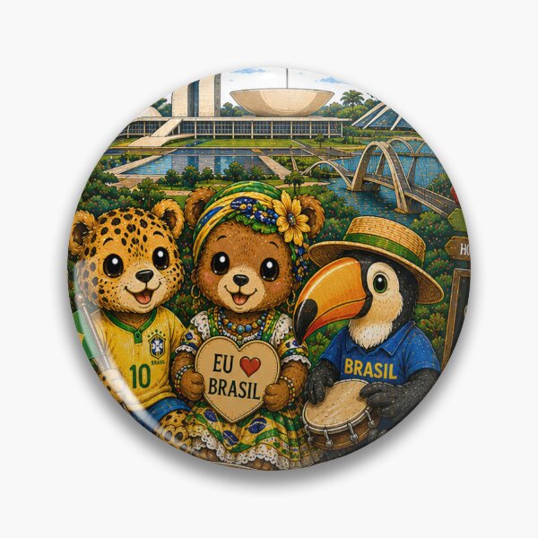 Item preview, Brazil Brasilia – Nature, Colors and Joy of Living designed and sold by Cifi64.