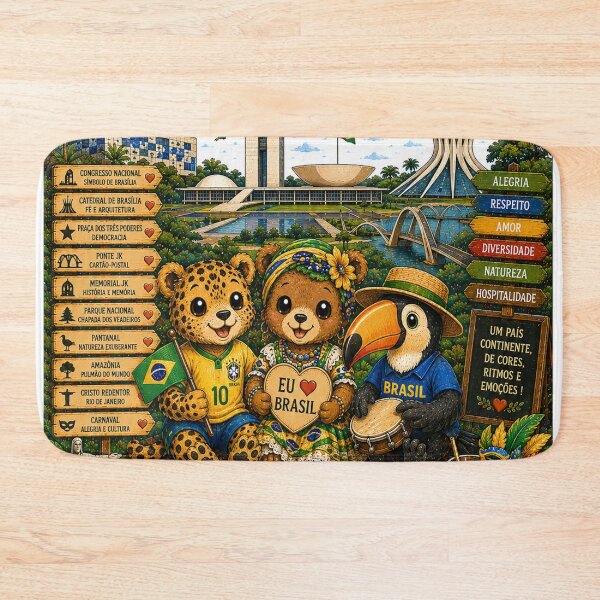 Item preview, Brazil Brasilia – Nature, Colors and Joy of Living designed and sold by Cifi64.