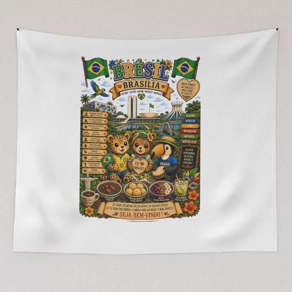 Item preview, Brazil Brasilia – Nature, Colors and Joy of Living designed and sold by Cifi64.