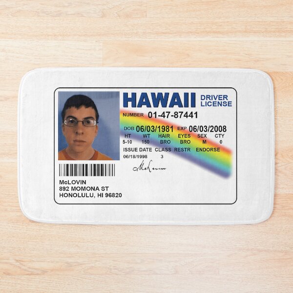 Item preview, Mclovin Fake ID - Funny Meme designed and sold by PeaceTypo.