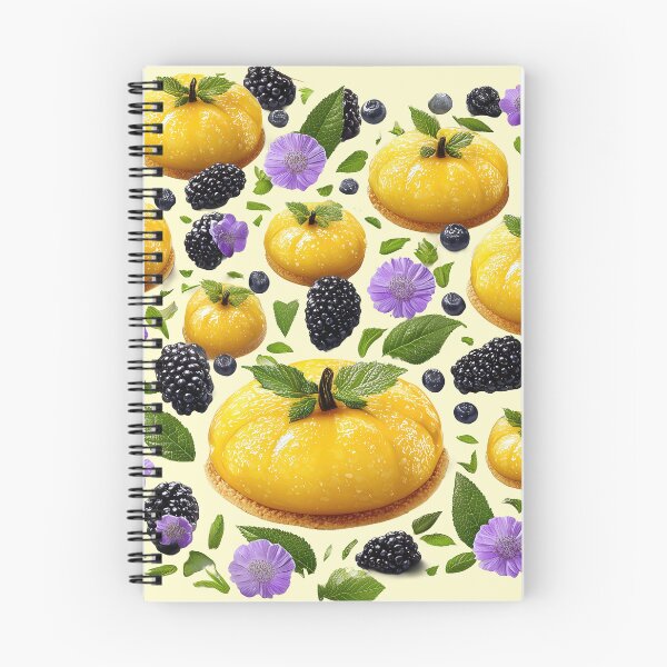 Item preview, Yellow Pumpkin Pastries with Berries and Flowers designed and sold by colorful-white.