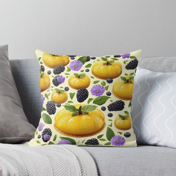Item preview, Yellow Pumpkin Pastries with Berries and Flowers designed and sold by colorful-white.