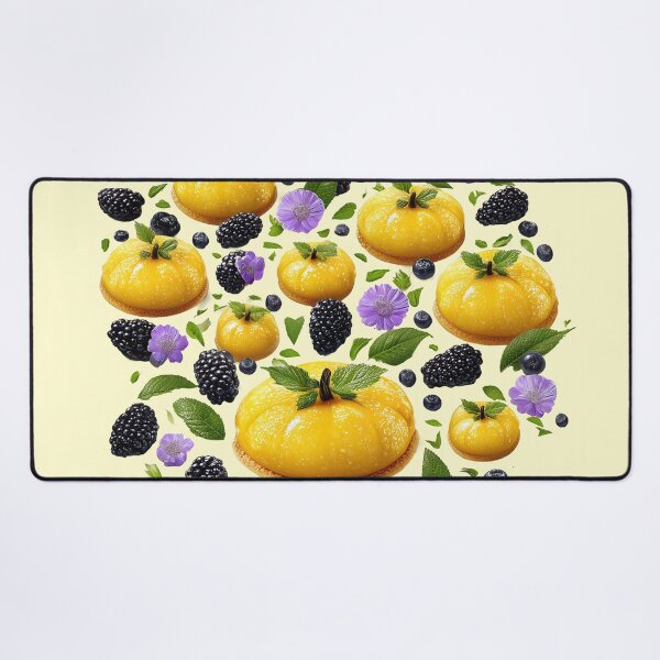 Item preview, Yellow Pumpkin Pastries with Berries and Flowers designed and sold by colorful-white.