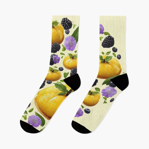 Item preview, Yellow Pumpkin Pastries with Berries and Flowers designed and sold by colorful-white.