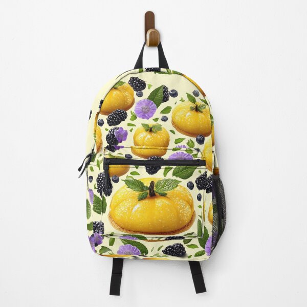 Item preview, Yellow Pumpkin Pastries with Berries and Flowers designed and sold by colorful-white.