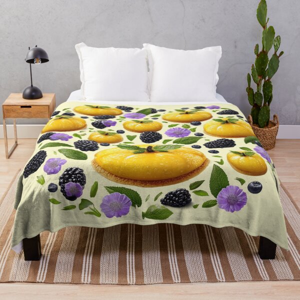 Item preview, Yellow Pumpkin Pastries with Berries and Flowers designed and sold by colorful-white.