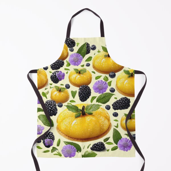 Item preview, Yellow Pumpkin Pastries with Berries and Flowers designed and sold by colorful-white.