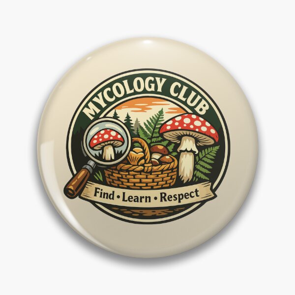 Item preview, Mycology Club Sticker | Find Learn Respect | Mushroom Foraging Badge | Fungi Lover Gift designed and sold by SimplePoDesign.