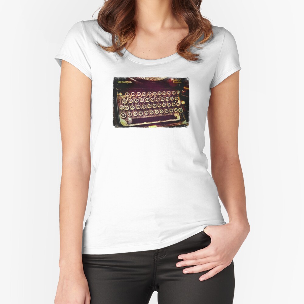 Enigma - Typewriter IV Fitted Scoop T-Shirt