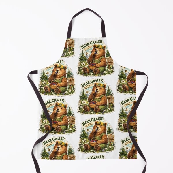 Item preview, Cute Bear grazer Woodland Cottagecore Sticker designed and sold by Abidel.