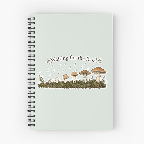 Item preview, Waiting for the Rain Mushroom | Funny Mushroom Foraging Gift | Mycology Lover Design designed and sold by SimplePoDesign.