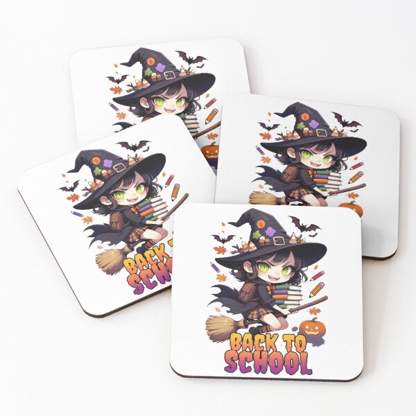 Item preview, Cute Witch "Back to School" Halloween Graphic designed and sold by bleedsbluedesigns.