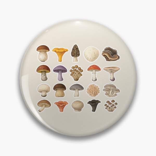 Item preview, Mushroom Species Mycology Mushroom Collection | Forest Fungi Guide | Cute Botanical designed and sold by SimplePoDesign.