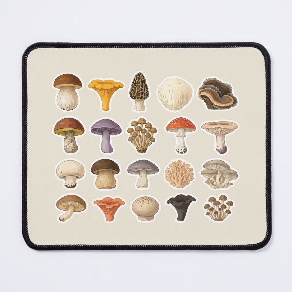 Item preview, Mushroom Species Mycology Mushroom Collection | Forest Fungi Guide | Cute Botanical designed and sold by SimplePoDesign.