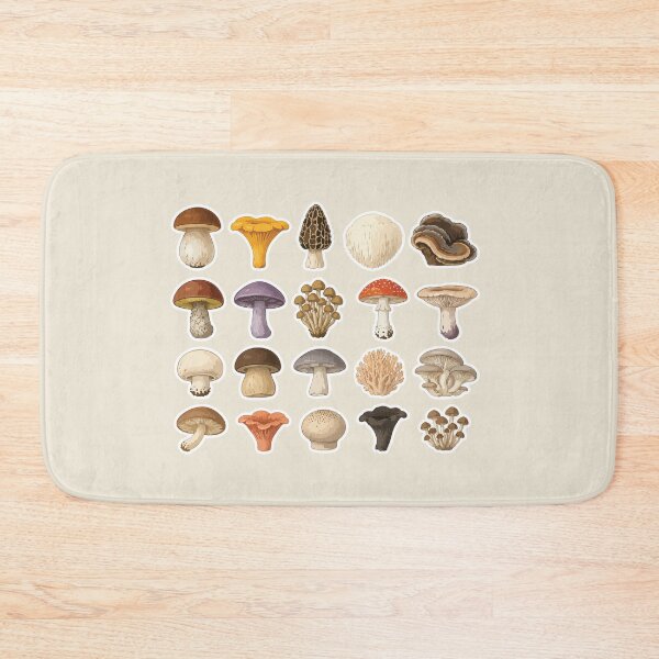 Item preview, Mushroom Species Mycology Mushroom Collection | Forest Fungi Guide | Cute Botanical designed and sold by SimplePoDesign.