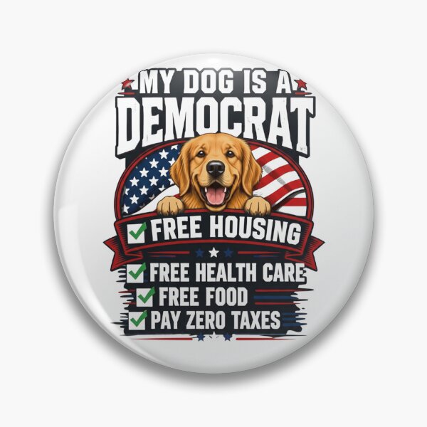 Item preview, My Dog is a Democrat 6 designed and sold by Positive&FunnyThings.