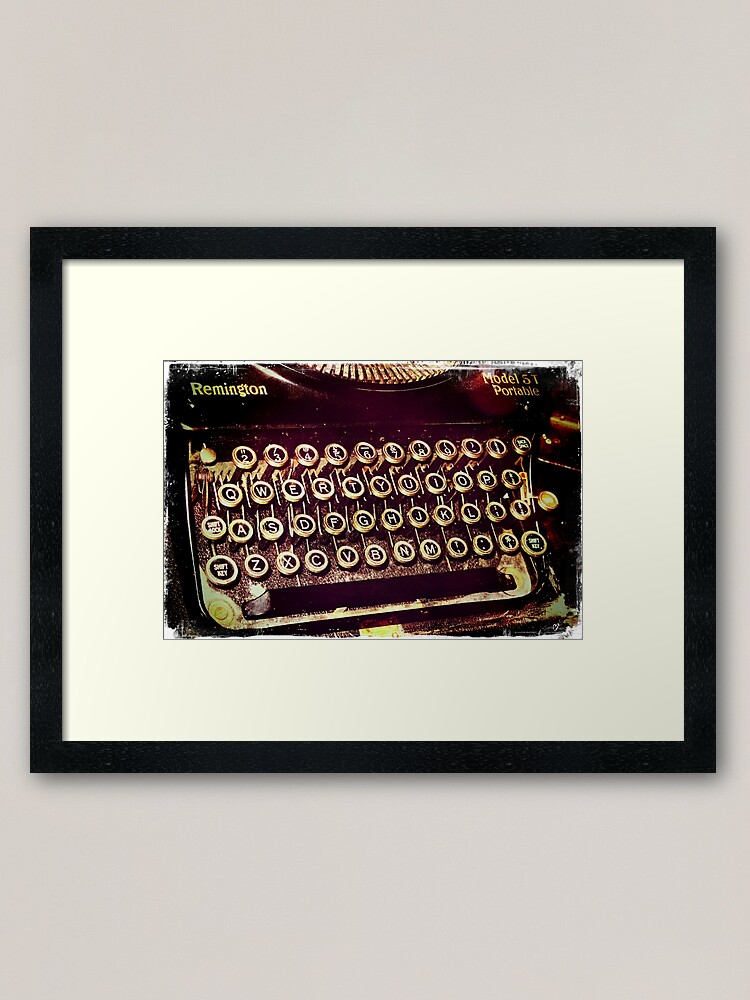 Alternate view of Enigma - Typewriter IV Framed Art Print