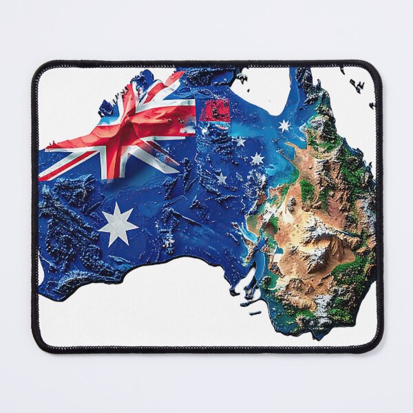Item preview, Australia Detailed Topographic Map designed and sold by Dimensionality.