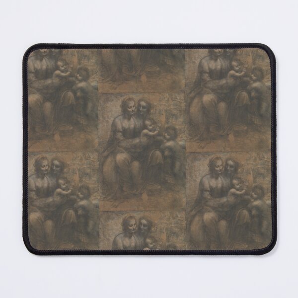 Item preview, The Burlington House Cartoon by Leonardo da Vinci Renaissance Madonna and Child Drawing Print designed and sold by artofuniverse.