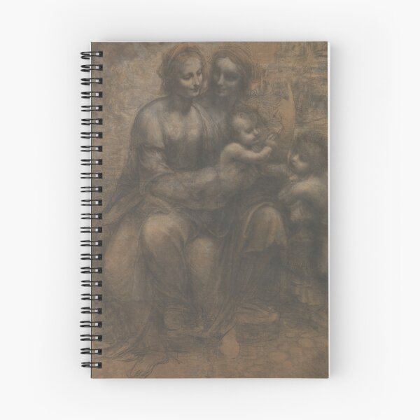 Item preview, The Burlington House Cartoon by Leonardo da Vinci Renaissance Madonna and Child Drawing Print designed and sold by artofuniverse.