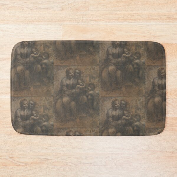 Item preview, The Burlington House Cartoon by Leonardo da Vinci Renaissance Madonna and Child Drawing Print designed and sold by artofuniverse.