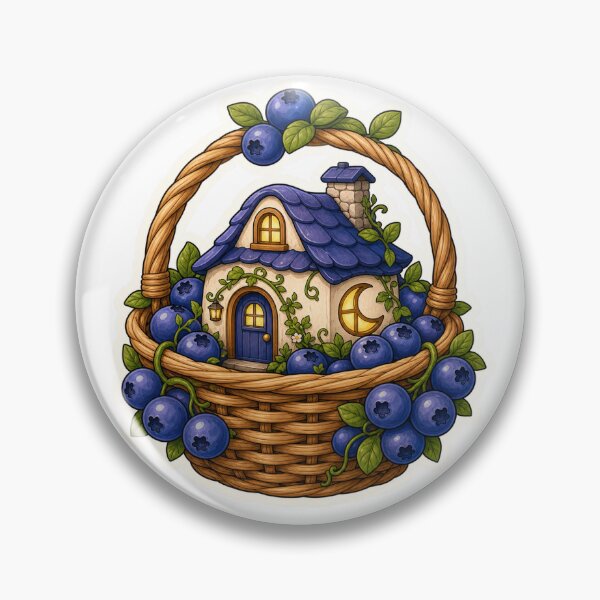 Item preview, Moonlit Blueberry Basket Cottage designed and sold by The-Art-of-D.