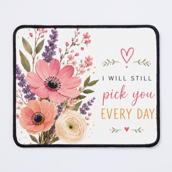 Item preview, A soft botanical illustration featuring elegant spring flowers and the heartfelt quote  designed and sold by MissDJLI.