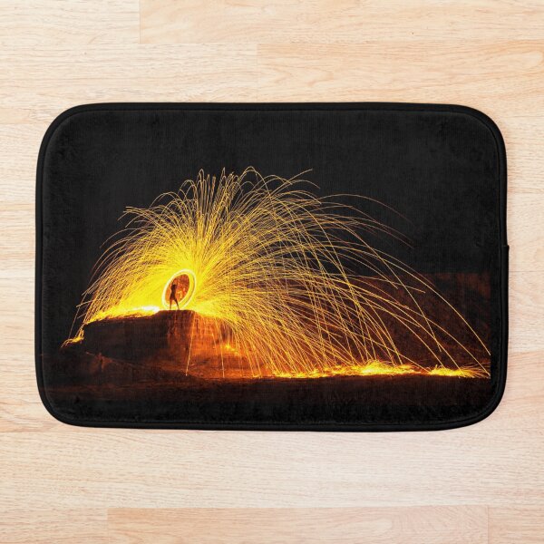 Item preview, Fire Dance Metallic Filament Night Explosion Art designed and sold by Amitphotos.