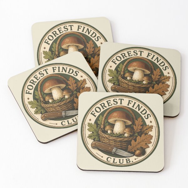 Item preview, Forest Finds Club | Mushroom Foraging Badge | Mycology Lover Gift | Woodland Adventure Emblem designed and sold by SimplePoDesign.