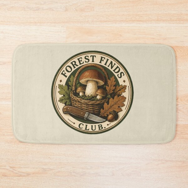 Item preview, Forest Finds Club | Mushroom Foraging Badge | Mycology Lover Gift | Woodland Adventure Emblem designed and sold by SimplePoDesign.
