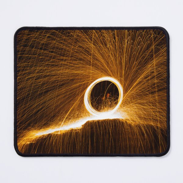 Item preview, Steel Wool Fire Dance Night Long Exposure designed and sold by Amitphotos.