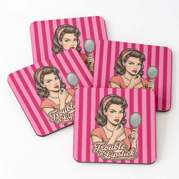 Item preview, Trouble in Lipstick- 1950s Housewife designed and sold by Tantessa.