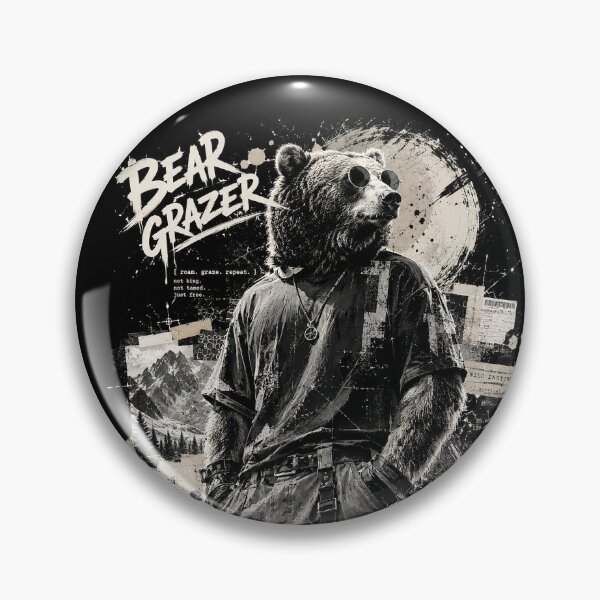 Item preview, Urban Bear Grazer Streetwear Grunge Illustration designed and sold by Abidel.