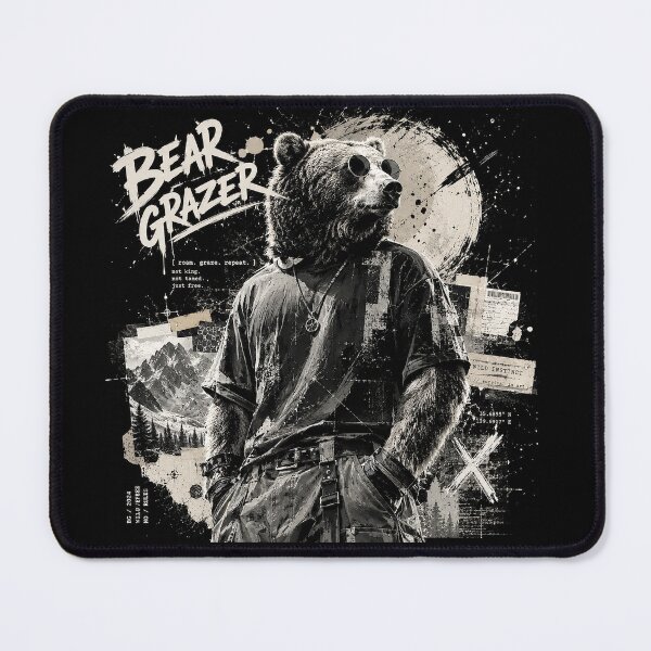Item preview, Urban Bear Grazer Streetwear Grunge Illustration designed and sold by Abidel.