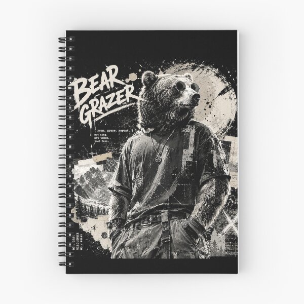 Item preview, Urban Bear Grazer Streetwear Grunge Illustration designed and sold by Abidel.