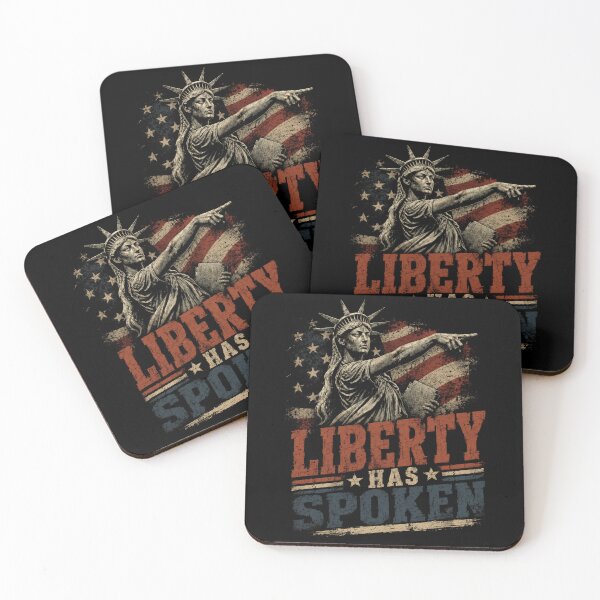 Item preview, Liberty Has Spoken American Patriot USA Freedom designed and sold by SkeletonsDanger.