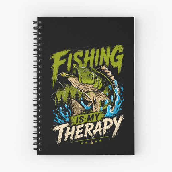 Item preview, Fishing Is My Therapy Angler Outdoorsman Hobby designed and sold by SkeletonsDanger.