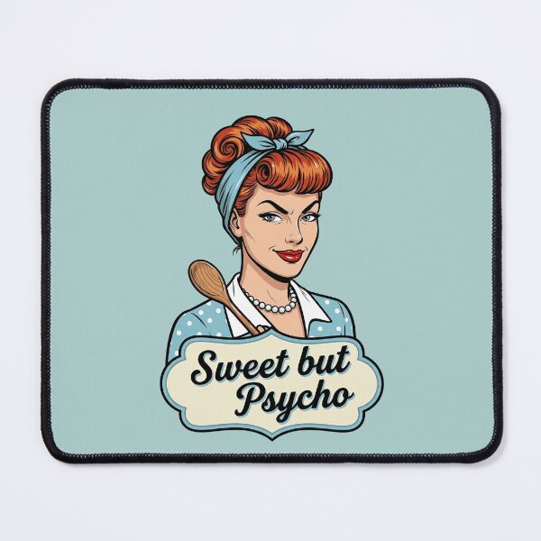Item preview, Sweet but Psycho- 1950s Housewife designed and sold by Vintage Sass Society.