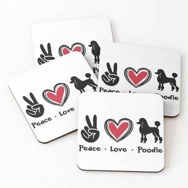 Item preview, Peace Love Poodle Dog Lover  designed and sold by teeperfect.