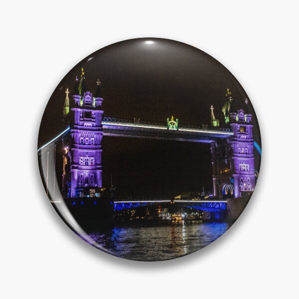 Item preview, Tower Bridge London - Purple Night Illumination designed and sold by missioncreek.