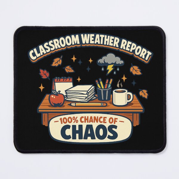 Item preview, Classroom Weather Report Funny Fall Teacher Shirt designed and sold by Concrete Coffee Studio.