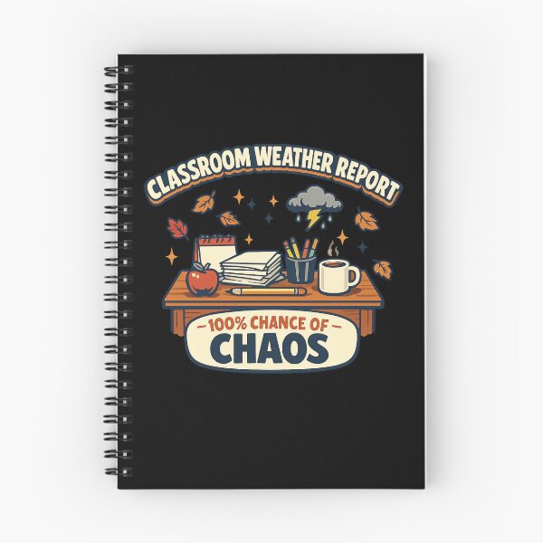 Item preview, Classroom Weather Report Funny Fall Teacher Shirt designed and sold by Concrete Coffee Studio.