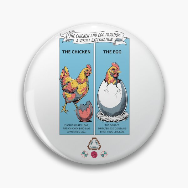 Item preview, The Chicken and Egg Paradox: A Visual Exploration designed and sold by m-yoga-store.