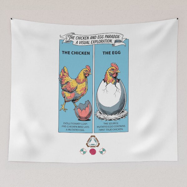 Item preview, The Chicken and Egg Paradox: A Visual Exploration designed and sold by m-yoga-store.