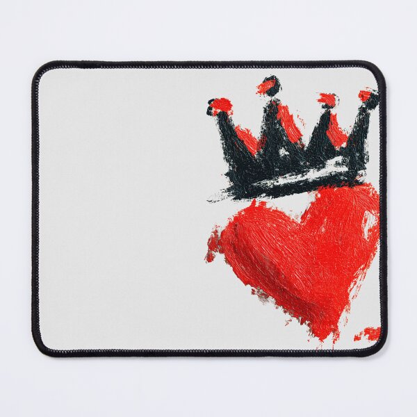 Item preview, Bold Red Heart Black Crown Textured Painting designed and sold by colorful-white.
