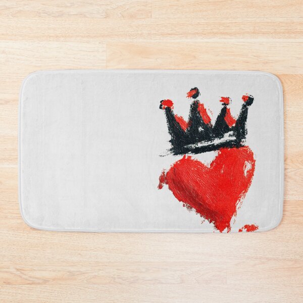 Item preview, Bold Red Heart Black Crown Textured Painting designed and sold by colorful-white.