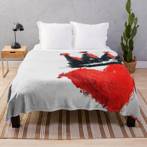 Item preview, Bold Red Heart Black Crown Textured Painting designed and sold by colorful-white.